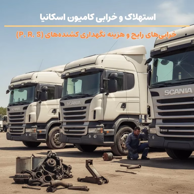 استهلاک و خرابی کامیون اسکانیا ، خرابی‌های رایج و هزینه نگهداری کشنده‌های (P, R, S)